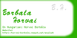 borbala horvai business card